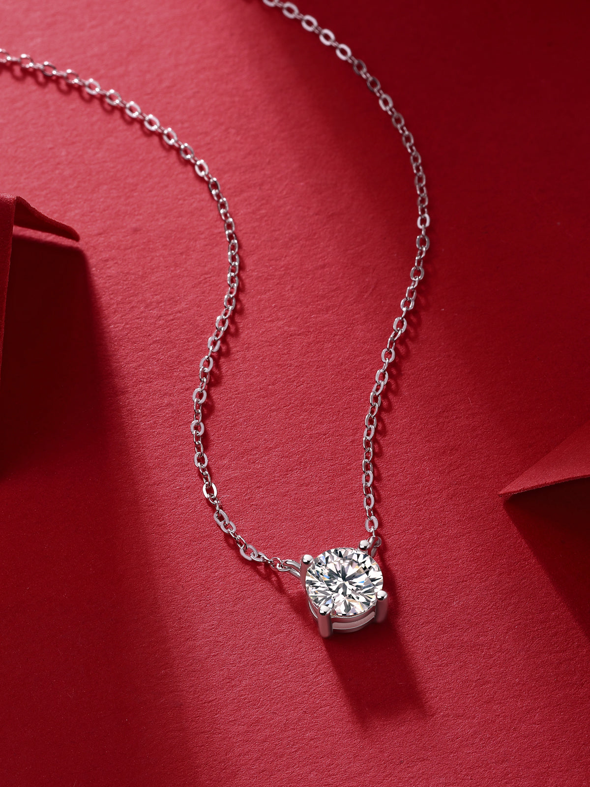 My Heart Will Go On - Luxury and Fashion Necklace Pendant with Moissanite, Comparable to Natural Diamonds