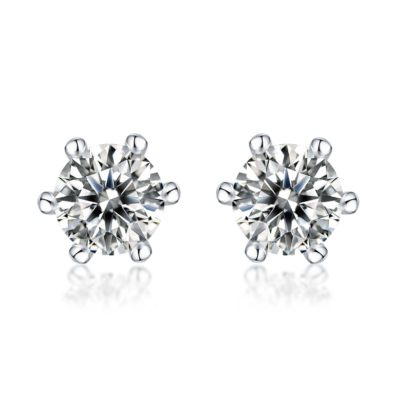 Rain and Snow Earrings - Inlaid with Moissanite, comparable to natural diamonds, fashionable and luxurious silver earrings