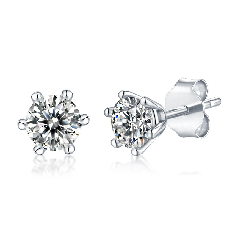 Rain and Snow Earrings - Inlaid with Moissanite, comparable to natural diamonds, fashionable and luxurious silver earrings