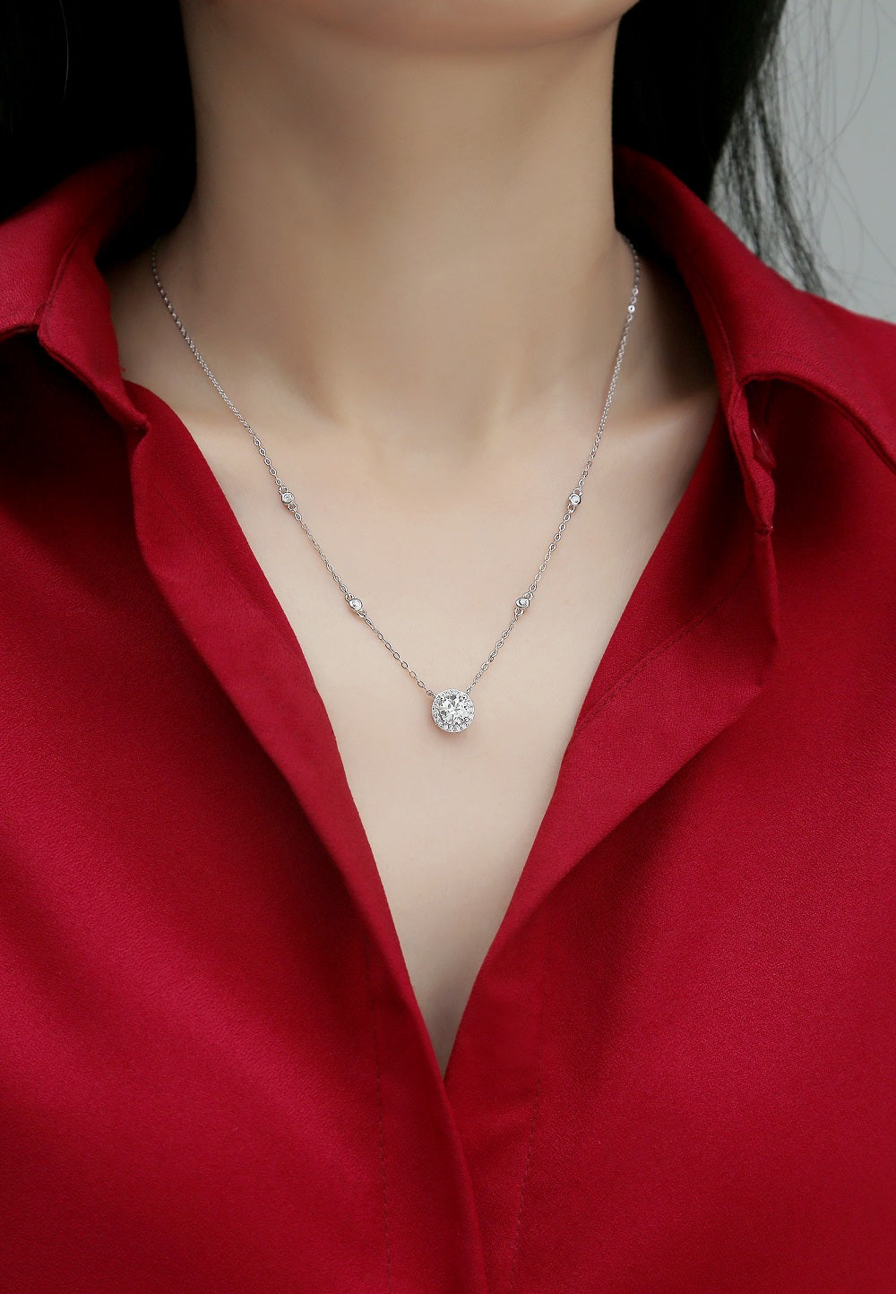 Starlight Necklace-Moissanite-Comparable to Natural Diamond Luxury Fashion Necklace Pendant