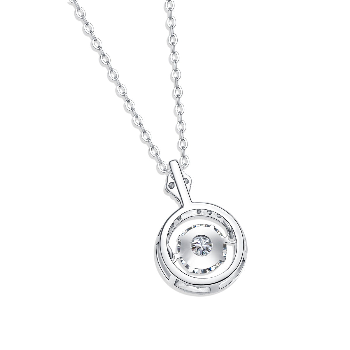 Touch-Moissanite-inlaid luxury fashion necklace pendant comparable to natural diamonds