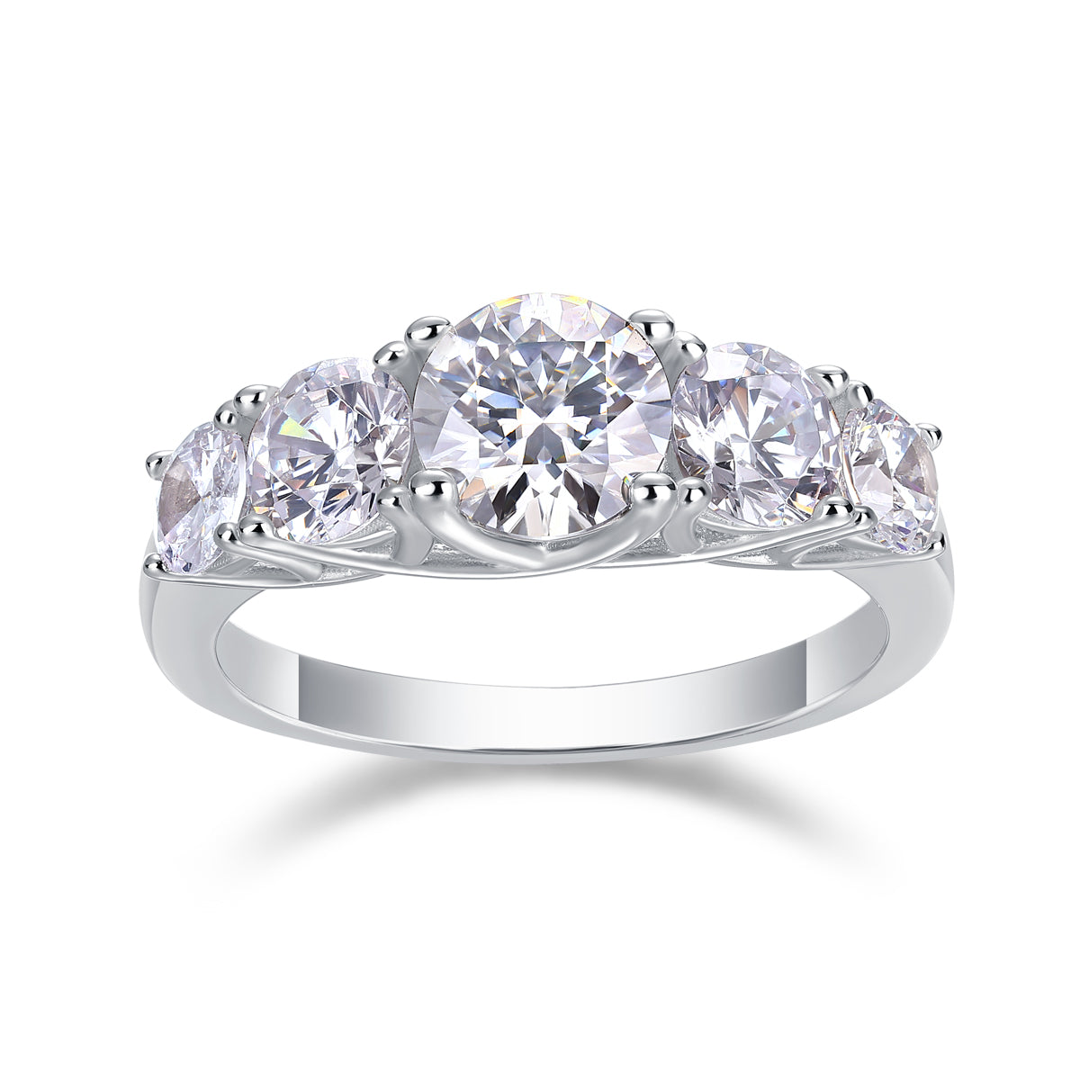 Love wedding ring - inlaid moissanite comparable to natural diamonds fashionable luxury silver ring