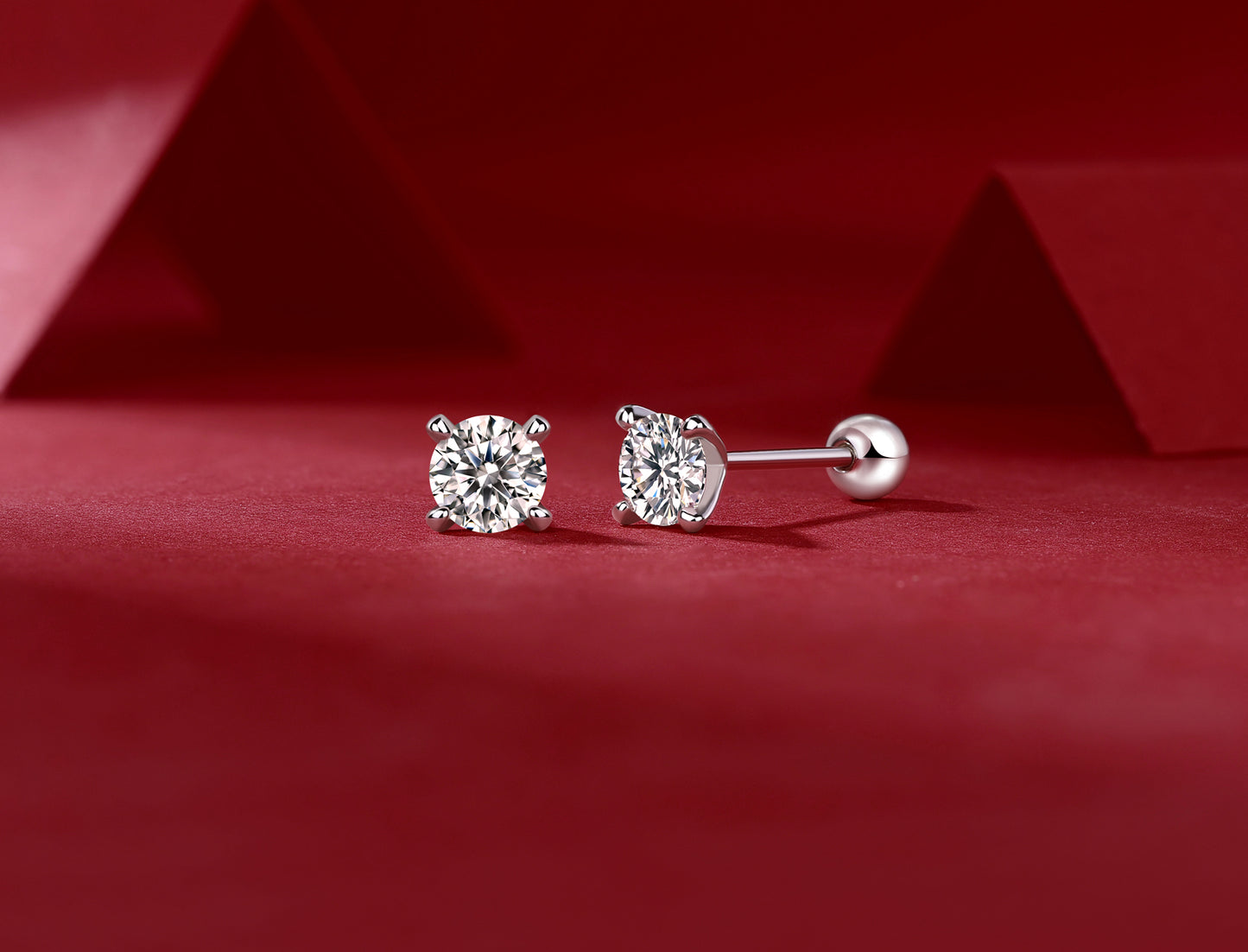 Time Mark Earrings - Inlaid with Moissanite, comparable to natural diamonds, fashionable and luxurious silver earrings