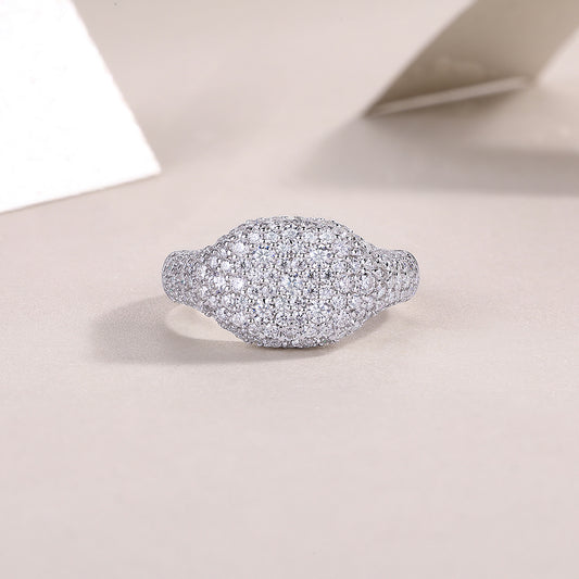 Starry——Moissanite Ring Environmentally friendly diamond ring S925 sterling silver ring