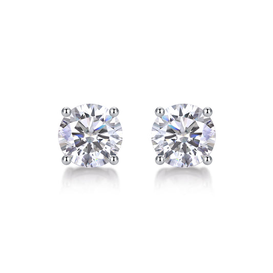 Pure Love Earrings - Inlaid with Moissanite, comparable to natural diamonds, fashionable and luxurious silver earrings