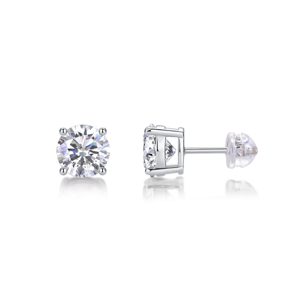 Pure Love Earrings - Inlaid with Moissanite, comparable to natural diamonds, fashionable and luxurious silver earrings