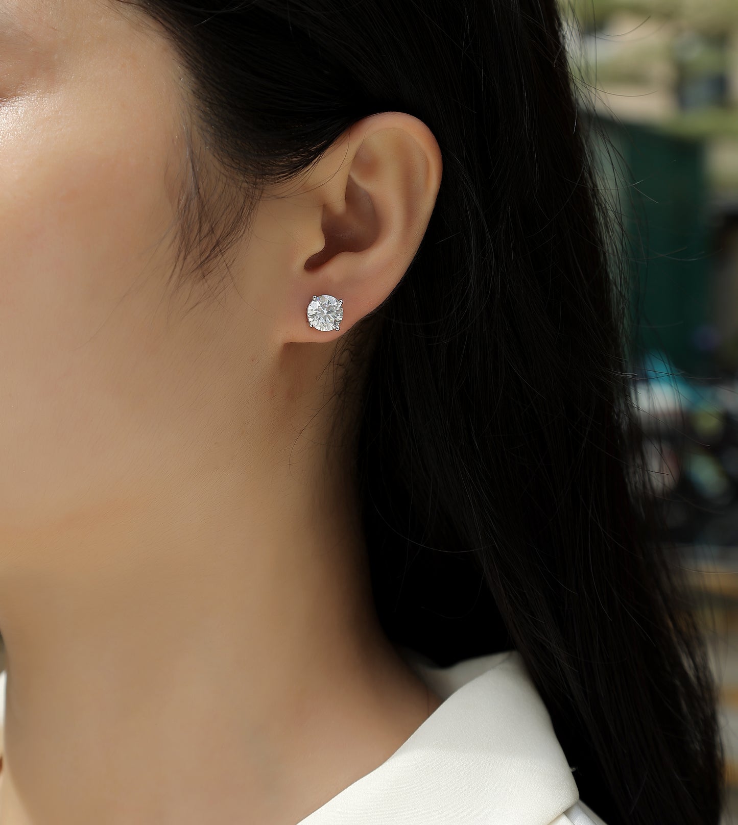 Pure Love Earrings - Inlaid with Moissanite, comparable to natural diamonds, fashionable and luxurious silver earrings