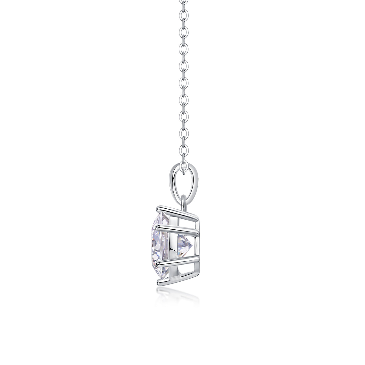 Dance of the Breeze - Luxury and fashionable necklace pendant inlaid with moissanite comparable to natural diamonds