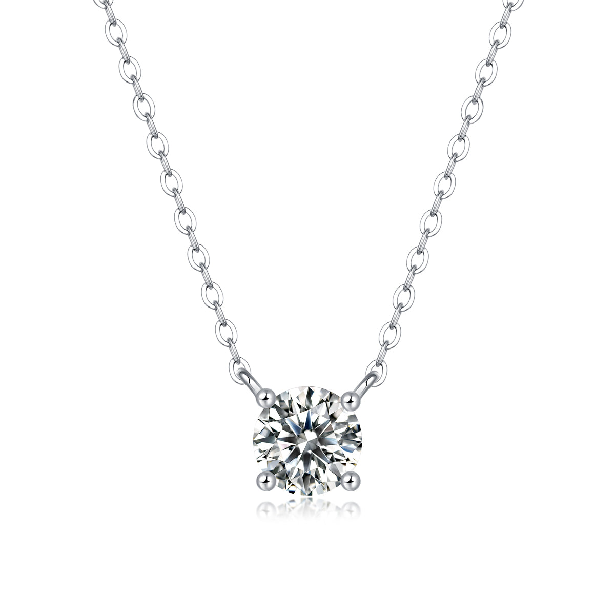 My Heart Will Go On - Luxury and Fashion Necklace Pendant with Moissanite, Comparable to Natural Diamonds