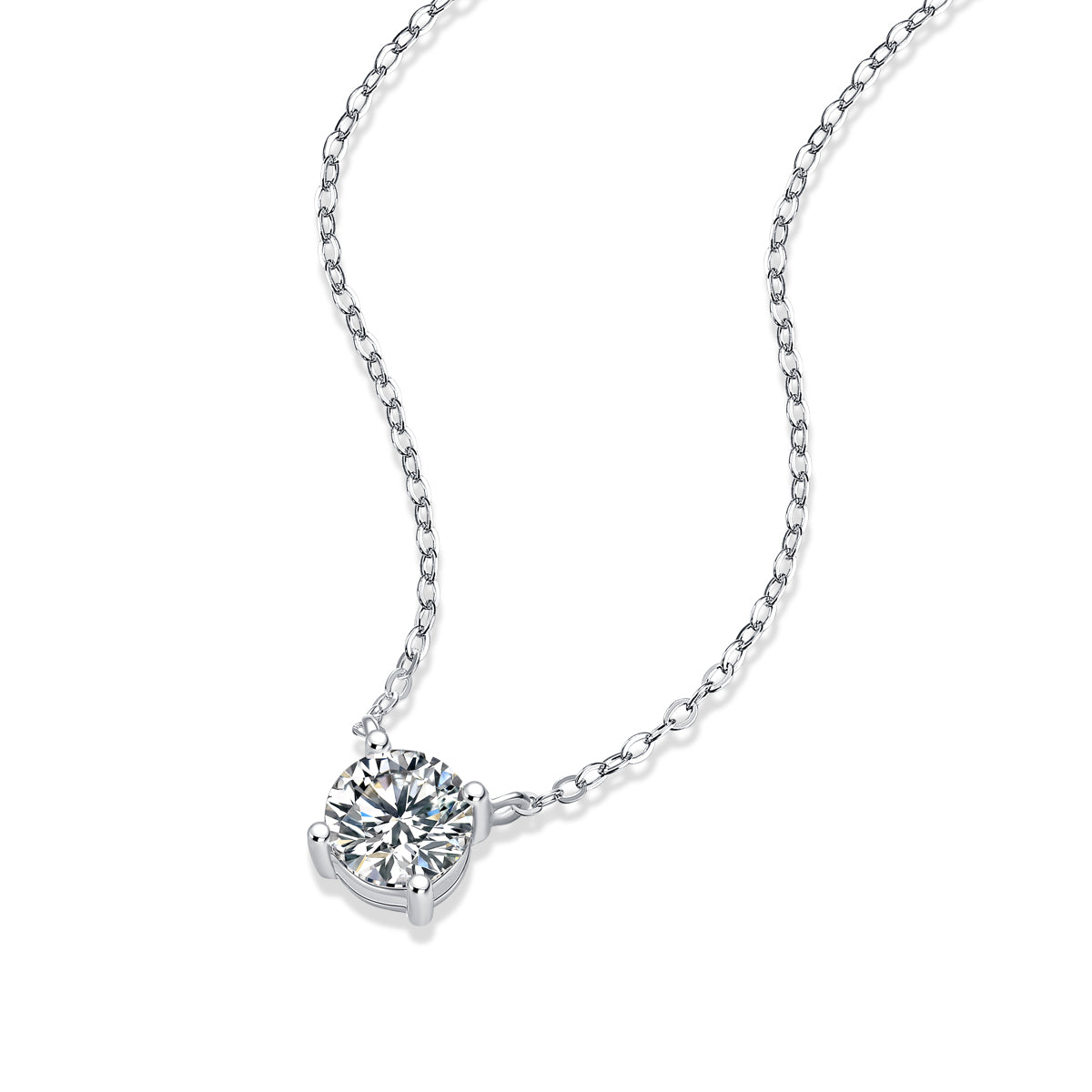 My Heart Will Go On - Luxury and Fashion Necklace Pendant with Moissanite, Comparable to Natural Diamonds