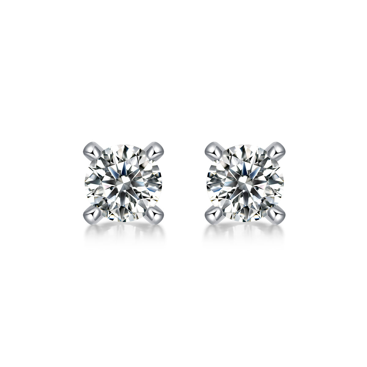 Time Mark Earrings - Inlaid with Moissanite, comparable to natural diamonds, fashionable and luxurious silver earrings