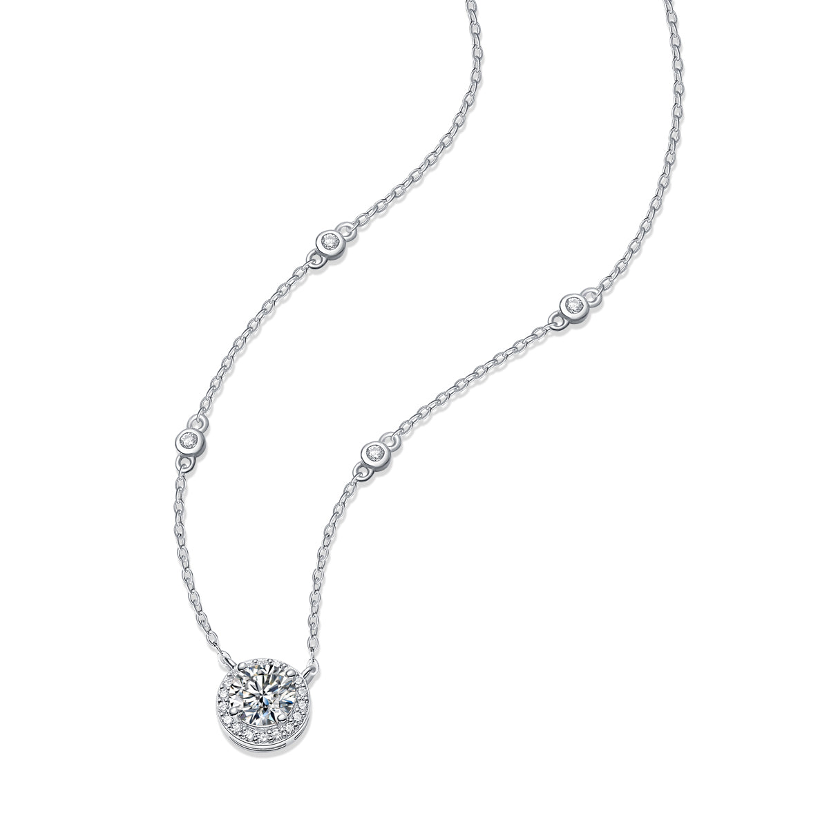 Starlight Necklace-Moissanite-Comparable to Natural Diamond Luxury Fashion Necklace Pendant