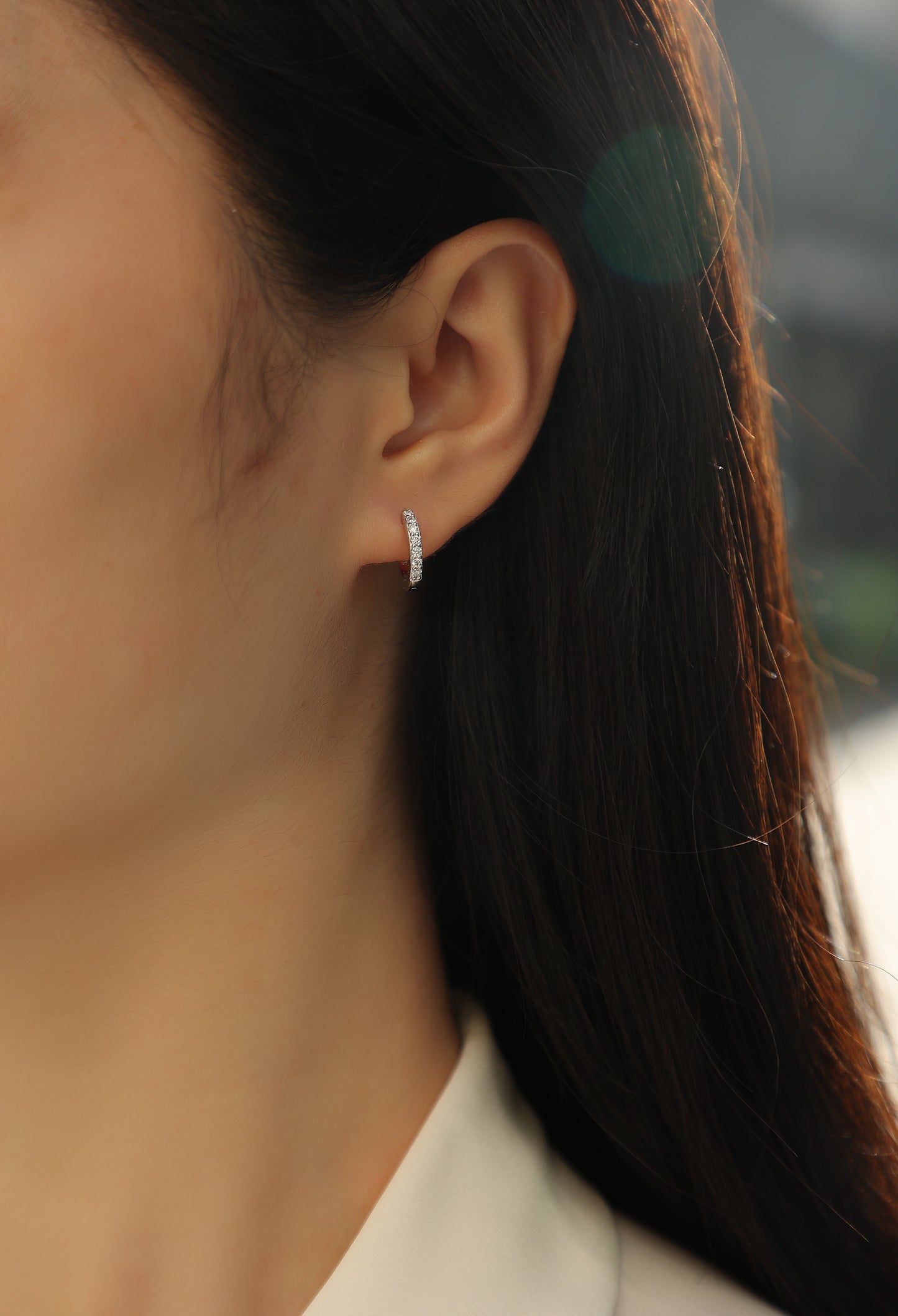 Determined Earrings - Inlaid with Moissanite, comparable to natural diamonds, fashionable and luxurious silver earrings